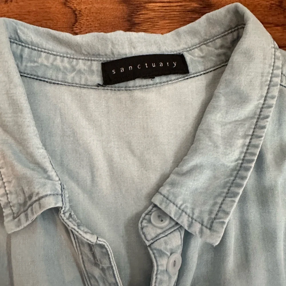 Sanctuary Light Blue Denim Shirt Dress Size L